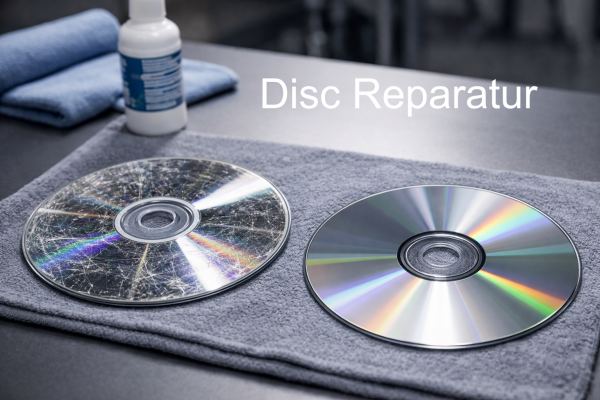 Disc Reparatur (1 Stück) CD, DVD, PS1, PS2, Xbox, Xbox 360, Wii und GameCube